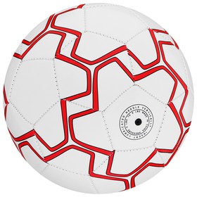 Мяч футбольный, размер 5, 32 панели, PVC, 2 подслоя, машинная сшивка, 260 г, МИКС - фото 6254518