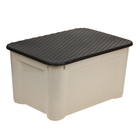 Ящик для хранения с крышкой econova «Ротанг», 55×29×39 см, цвет МИКС - фото 6180222