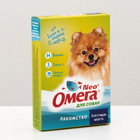 Мультивитаминное лакомство Омега Neo для собак, с биотином, 90 табл.