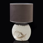 лампа "Луара",белая с серебром, керамика, 30x15xh:27 см - фото 4206398