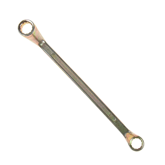 Ключ накидной коленчатый TUNDRA, желтый цинк, 12 х 13 мм