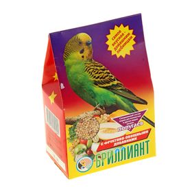 Корм "Бриллиант" для попугаев, с фруктово-овощными добавками, 400 г (3 шт)
