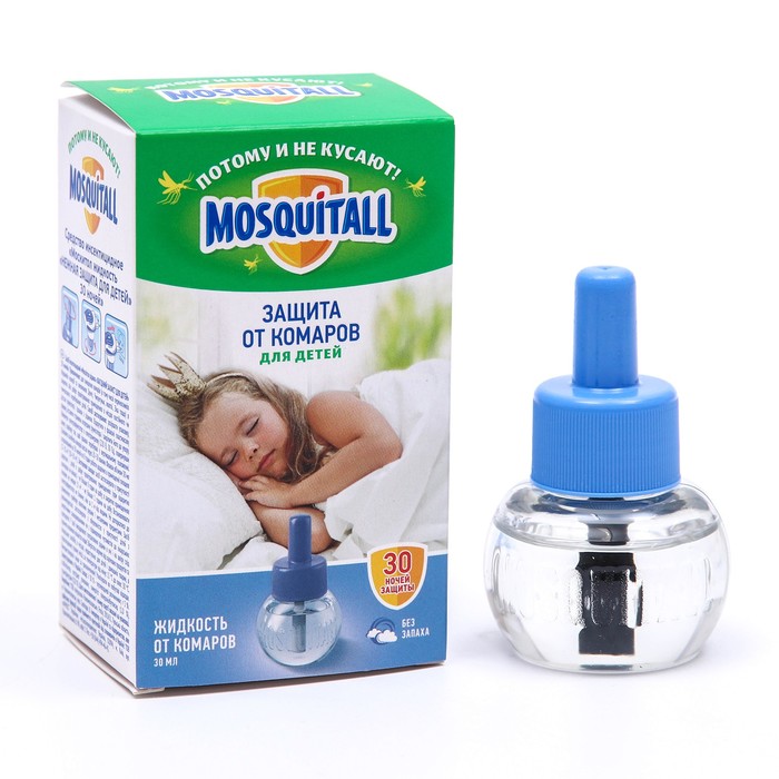 Жидкость от комаров «Нежная защита для детей», 30 ночей, 30 мл