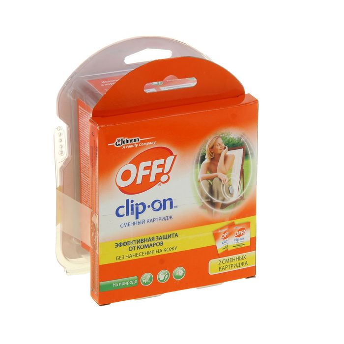 Clip on. + Сменный картридж для прибора от комаров офф! Clip-on с фен-системой. Картридж off! Clip-on от комаров. Off clip on сменный картридж. Картридж off! Clip-on с фен-системой и сменным картриджем.