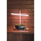 Кассета для рассады, 16 ячеек по 130 мл, с поддоном, чёрная 184009