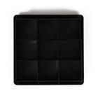 Кассета для рассады, 9 ячеек по 300 мл, с поддоном, чёрная 184010