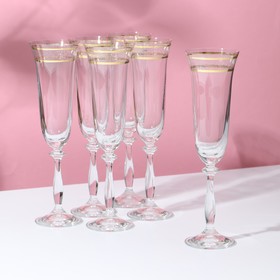 Набор бокалов для шампанского «Анжела», 190 мл, 6 шт