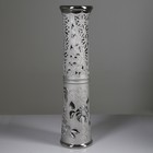 Ваза напольная "Весна" резная, серебро