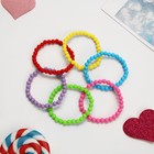 Набор детских браслетов "Выбражулька" бусинки, 6 нитей, цветной - фото 1409653