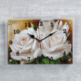 Часы настенные, серия: Цветы, "Цветы", микс 25х35 см