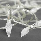 Гирлянда «Нить» 5 м с насадками «Шишки», IP20, прозрачная нить, 20 LED, свечение мульти (RG/RB), мигание, 220 В 185508