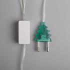 Гирлянда «Нить» 5 м с насадками «Сосульки граненые», IP20, прозрачная нить, 20 LED, свечение мульти (RG/RB), мигание, 220 В 185511