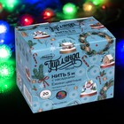 Гирлянда «Нить» 5 м с насадками «Ёжики цветные», IP20, прозрачная нить, 20 LED, свечение мульти (RG/RB), мигание, 220 В 185513