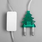 Гирлянда «Нить» 5 м с насадками «Шишки сосновые», IP20, прозрачная нить, 20 LED, свечение мульти (RG/RB), мигание, 220 В 185514