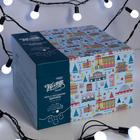 Гирлянда «Нить» 10 м с насадками «Шарики 2.5 см», IP44, тёмная нить, 100 LED, свечение белое, 8 режимов, 220 В 185538