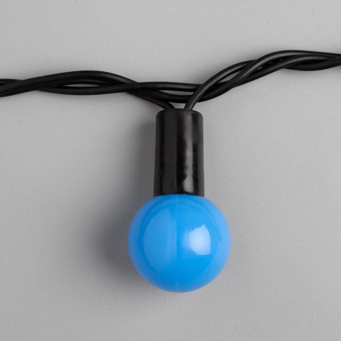 THREAD, u Hali. with a stem. "The balls are big d=2.5 cm" 10 m, N. T. LED 100-220V counter. 8P. BLUE