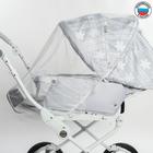 Универсальная москитная сетка на детскую коляску, цвет белый - фото 282768471