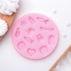 Молд силиконовый 8,5х1 см "Для новорожденного" Молд силиконовый 8,5х1 см "Для новорожденного"