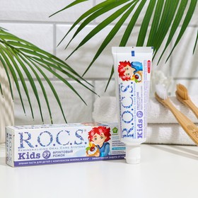 {{photo.Alt || photo.Description || 'Зубная паста R.O.C.S. для детей Фруктовый рожок, без фтора, 45гр'}}
