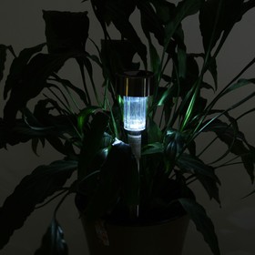 Фонарь садовый на солнечной батарее "Цилиндр" 35,5 см, d-5,5 см, LED