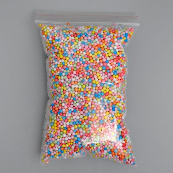 Наполнитель декоративный, "Волшебные шарики" разноцветные, 1-3мм, 3гр - фото 870527
