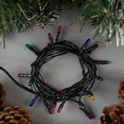 Гирлянда «Нить» 1.2 м, IP20, тёмная нить, 20 ламп, свечение мульти, 220 В 187153