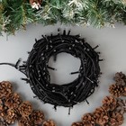 Гирлянда «Нить» 20 м, IP44, тёмная нить, 200 LED, свечение фиолетовое, 8 режимов, 220 В 187231