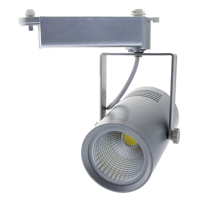 Трековый светильник LED, 30 W, 2700 Lm, 6400 K, холодный свет, SL-3009S, серебристый корпус