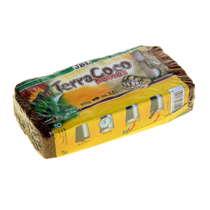 Натуральный кокосовый перегной, брикет JBL TerraCoco Humus, 600 г