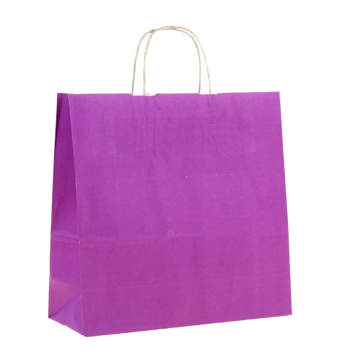 Пакет крафт &quot;Радуга&quot; фиолетовый, 32 х 12 х 32 см