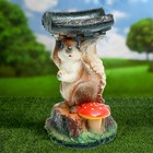 Садовая фигура "Белка на пне с корой" микс Садовая фигура "Белка на пне с корой" микс