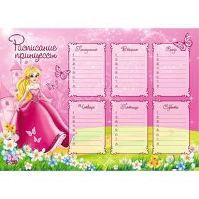 Расписание уроков А4 "Для принцессы"