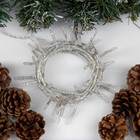 Гирлянда «Нить» 5 м с насадками «Игла», IP20, прозрачная нить, 50 LED, свечение белое, 8 режимов, 220 В 1080511