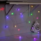 Гирлянда «Нить» 5 м с насадками «Кубики тающие», IP20, прозрачная нить, 20 LED, свечение мульти (RG/RB), мигание, 220 В 1080395