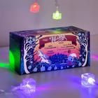 Гирлянда «Нить» 5 м с насадками «Кубики тающие», IP20, прозрачная нить, 20 LED, свечение мульти (RG/RB), мигание, 220 В 1080395