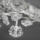 Гирлянда «Нить» 5 м с насадками «Два колокольчика», IP20, прозрачная нить, 20 LED, свечение мульти (RG/RB), мигание, 220 В 1080397