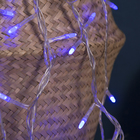 Гирлянда «Нить» 5 м с насадками «Игла», IP20, прозрачная нить, 50 LED, свечение синее, 8 режимов, 220 В 1080512