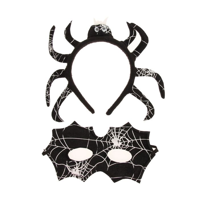 Маска паука сделать. Маска паук. Маска ободок. Карнавальные маски на Хэллоуин. Ободок паук.