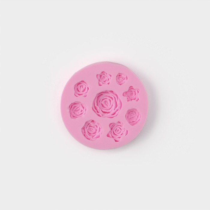 Молд «Круговорот роз», 9,5 см, цвет МИКС - фото 102030