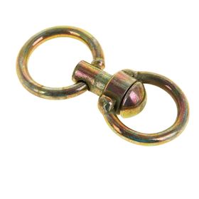 Swivel with large ring overall length 9.3 cm, diameter 4.3 cm, wire thickness 0.6 cm