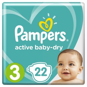 Подгузники Pampers Active Baby-Dry размер 3, 22 шт.
