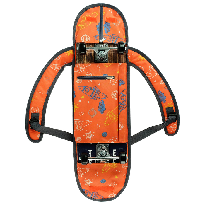 Сумка для скейтборда, принт мальчик, 80х24 см, цвета микс