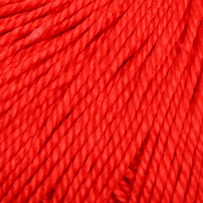 Пряжа "Успешная" 100%мерсеризованный хлопок 220м/50гр (06-Красный) - фото 103472