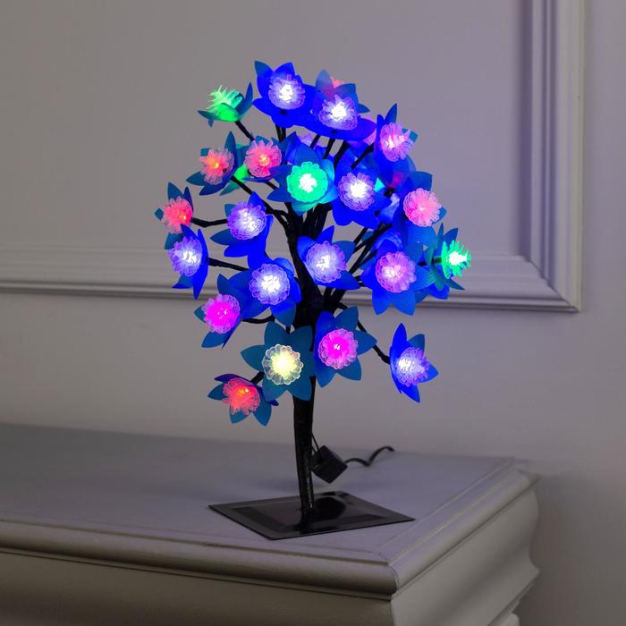 Светодиодный куст улич. 0,3 м, &quot;Шишки 3D&quot;, 32 LED, 220V, моргает RG/RB