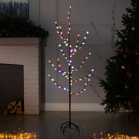 Светодиодный куст «Снежинки» 1.5 м, 84 LED, мигание, 220 В, свечение мульти (RG/RB)