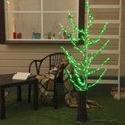 Светодиодный куст улич. 1,5 м, "Цветок павлин", 84 LED, 220V, фиксинг, ЗЕЛЕНЫЙ Светодиодный куст улич. 1,5 м, "Цветок павлин", 84 LED, 220V, фиксинг, ЗЕЛЕНЫЙ