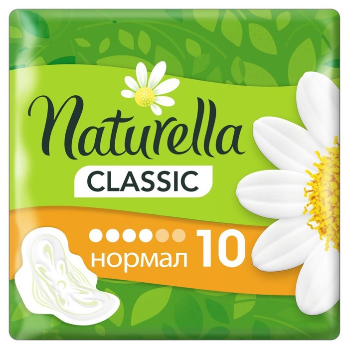 Прокладки с крылышками Naturella Classic Camomile Normal, 10 шт