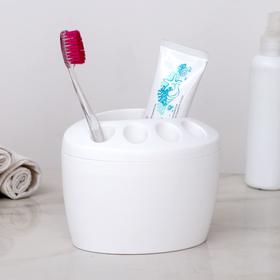 Подставка для зубных щёток «Камея», цвет МИКС