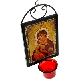 Icon "mother of God of Vladimir" with the lamp