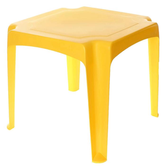 Детский стол, цвет желтый